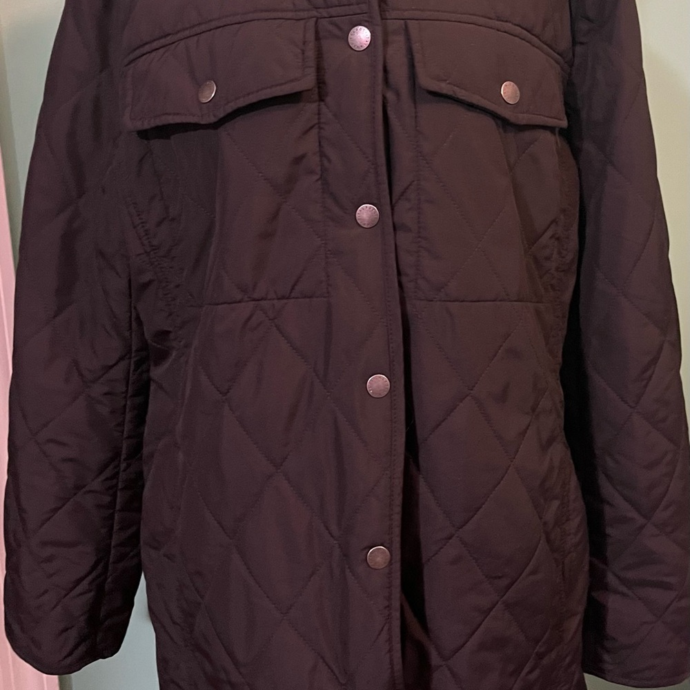 Talbots Women's Black Quilted Puffer Jacket